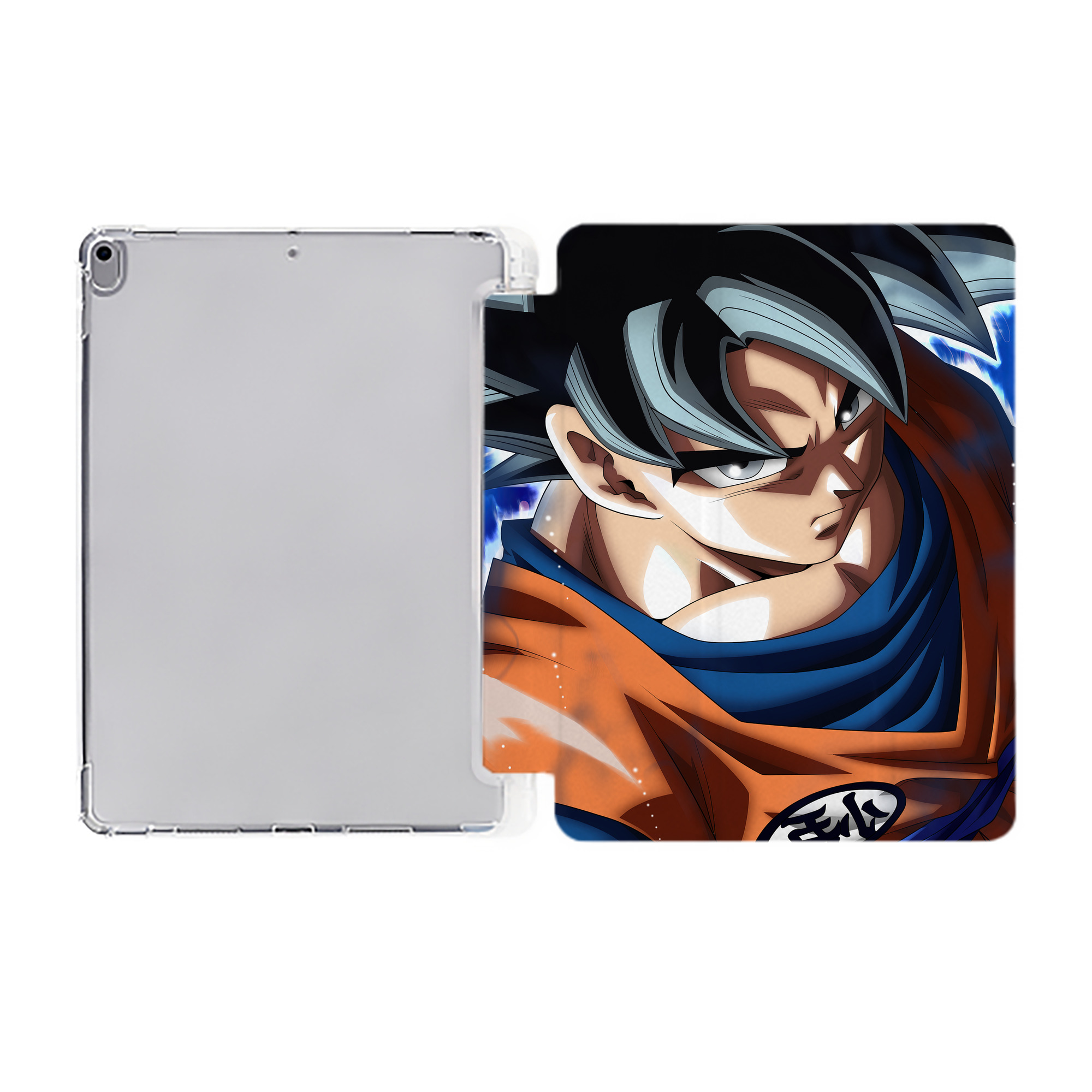 （画像用） ドラゴンボール DRAGON BALL IPad ケース ペン収納付き 三つ折りスタンド PUレザー×シリコン 対応機種9.5/10.5/10.9インチ